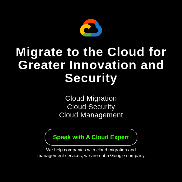 Migrate to the Cloud for Greater Innovation and Security